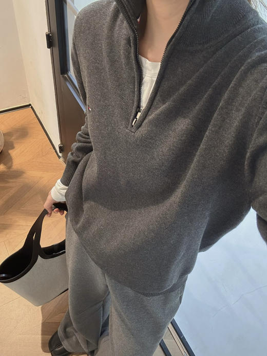 Tomm*y半拉链全棉针织衫毛衣 商品图9