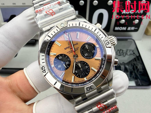 新品-BLS百年灵机械计时系列"金熊猫"男士腕表 表径42mm 子弹链钢带 商品图2