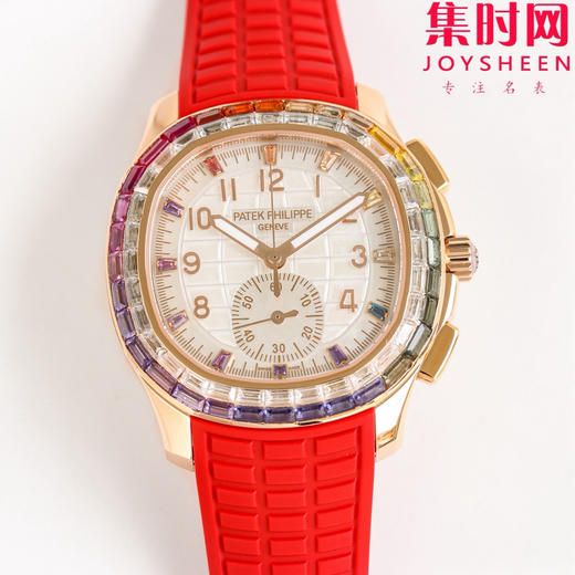 PPM百达翡丽Aquanaut系列 糖豆圈 彩虹圈手雷7968 V2版 中性腕表 表径39.9mm 男女皆可佩戴 小手腕福音！Luce7968-“彩虹”计时腕表！ 商品图1