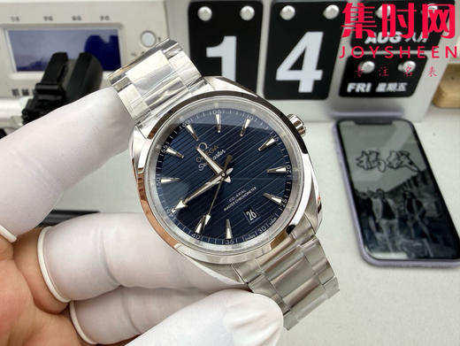 欧米茄VS海马150米系列新尺寸38mm“柚木蓝”6点位日历 男士腕表 表径39mm 小手腕福音 丹东8800一体机 商品图1