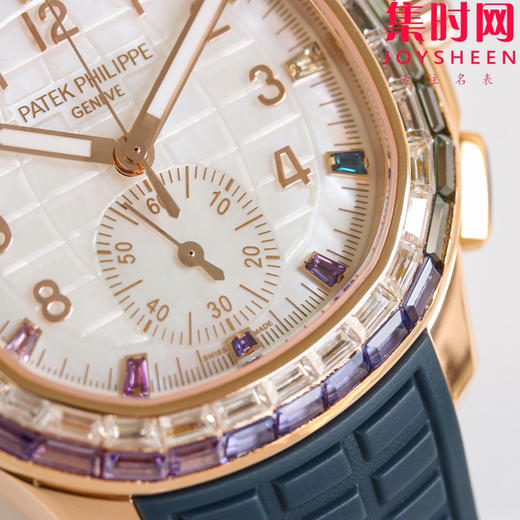 PPM百达翡丽Aquanaut系列 糖豆圈 彩虹圈手雷7968 V2版 中性腕表 表径39.9mm 男女皆可佩戴 小手腕福音！Luce7968-“彩虹”计时腕表！ 商品图4