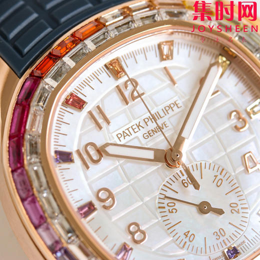 PPM百达翡丽Aquanaut系列 糖豆圈 彩虹圈手雷7968 V2版 中性腕表 表径39.9mm 男女皆可佩戴 小手腕福音！Luce7968-“彩虹”计时腕表！ 商品图3