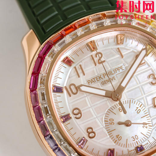PPM百达翡丽Aquanaut系列 糖豆圈 彩虹圈手雷7968 V2版 中性腕表 表径39.9mm 男女皆可佩戴 小手腕福音！Luce7968-“彩虹”计时腕表！ 商品图3