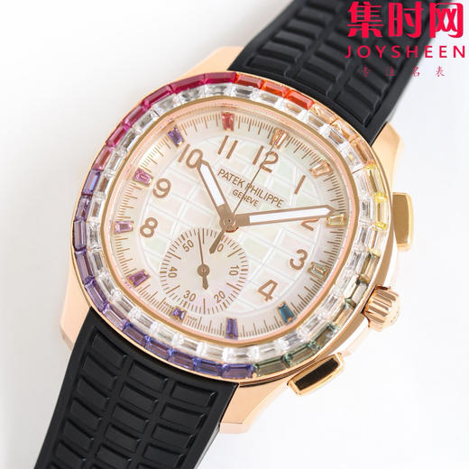 PPM百达翡丽Aquanaut系列 糖豆圈 彩虹圈手雷7968 V2版 中性腕表 表径39.9mm 男女皆可佩戴 小手腕福音！Luce7968-“彩虹”计时腕表！ 商品图2