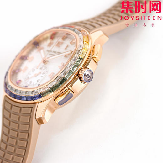 PPM百达翡丽Aquanaut系列 糖豆圈 彩虹圈手雷7968 V2版 中性腕表 表径39.9mm 男女皆可佩戴 小手腕福音！Luce7968-“彩虹”计时腕表！ 商品图5