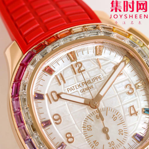 PPM百达翡丽Aquanaut系列 糖豆圈 彩虹圈手雷7968 V2版 中性腕表 表径39.9mm 男女皆可佩戴 小手腕福音！Luce7968-“彩虹”计时腕表！ 商品图3