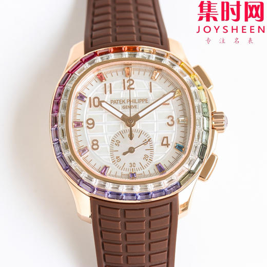 PPM百达翡丽Aquanaut系列 糖豆圈 彩虹圈手雷7968 V2版 中性腕表 表径39.9mm 男女皆可佩戴 小手腕福音！Luce7968-“彩虹”计时腕表！ 商品图1
