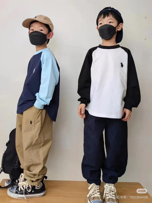 拉夫儿童棉布长裤子六色休闲裤09094 商品图4