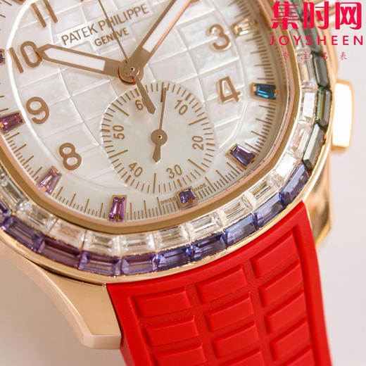 PPM百达翡丽Aquanaut系列 糖豆圈 彩虹圈手雷7968 V2版 中性腕表 表径39.9mm 男女皆可佩戴 小手腕福音！Luce7968-“彩虹”计时腕表！ 商品图4