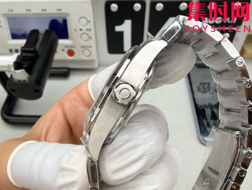 欧米茄VS海马150米系列新尺寸38mm“柚木白”6点位日历 男士腕表 表径39mm 小手腕福音 丹东8800一体机 商品图5
