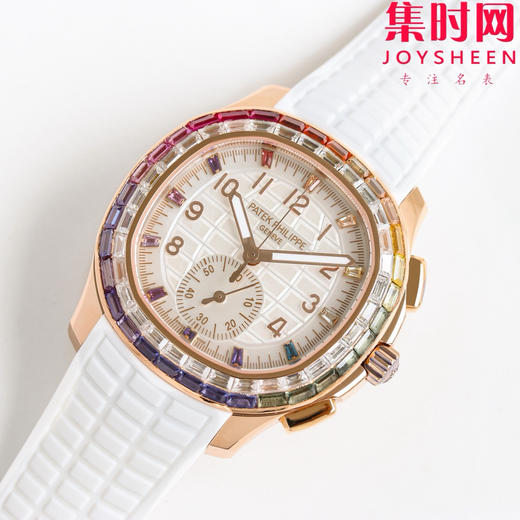 PPM百达翡丽Aquanaut系列 糖豆圈 彩虹圈手雷7968 V2版 中性腕表 表径39.9mm 男女皆可佩戴 小手腕福音！Luce7968-“彩虹”计时腕表！ 商品图2