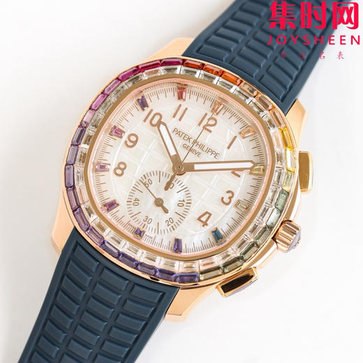PPM百达翡丽Aquanaut系列 糖豆圈 彩虹圈手雷7968 V2版 中性腕表 表径39.9mm 男女皆可佩戴 小手腕福音！Luce7968-“彩虹”计时腕表！ 商品图2