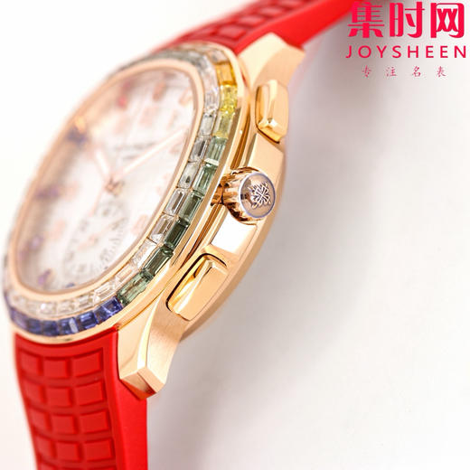 PPM百达翡丽Aquanaut系列 糖豆圈 彩虹圈手雷7968 V2版 中性腕表 表径39.9mm 男女皆可佩戴 小手腕福音！Luce7968-“彩虹”计时腕表！ 商品图5