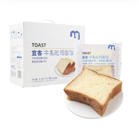 聚便利 x 麦德龙 牛乳吐司面包 尝鲜分装 70g/包