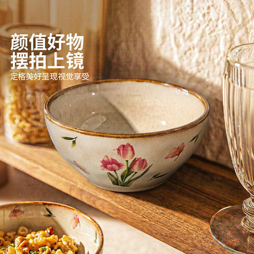摩登主妇窑变釉下彩面碗家用2026新款拉面碗个人专用汤碗具面条碗 商品图4