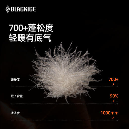 黑冰极光100鹅绒户外轻量男女外穿羽绒裤冬季保暖羽绒裤8513 商品图1