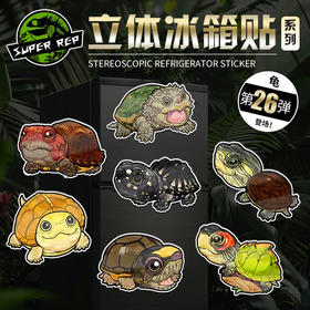 冰箱贴 龟⑩ 水龟半水龟主题 磁吸 Q版 卡通 爬宠爬虫周边 super rep超爬正版【48小时发货】