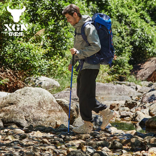 XGN小公牛户外登山鞋男中高帮靴event防水防滑透气徒步鞋仰望 商品图3