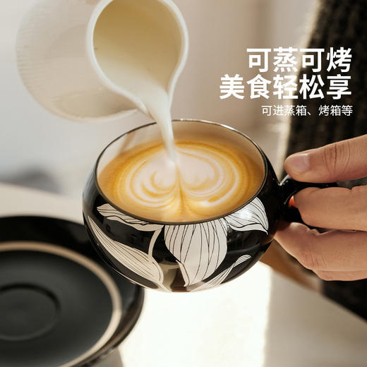 摩登主妇复古陶瓷咖啡杯碟乔迁新居礼物高档精致杯子礼盒家用水杯 商品图1