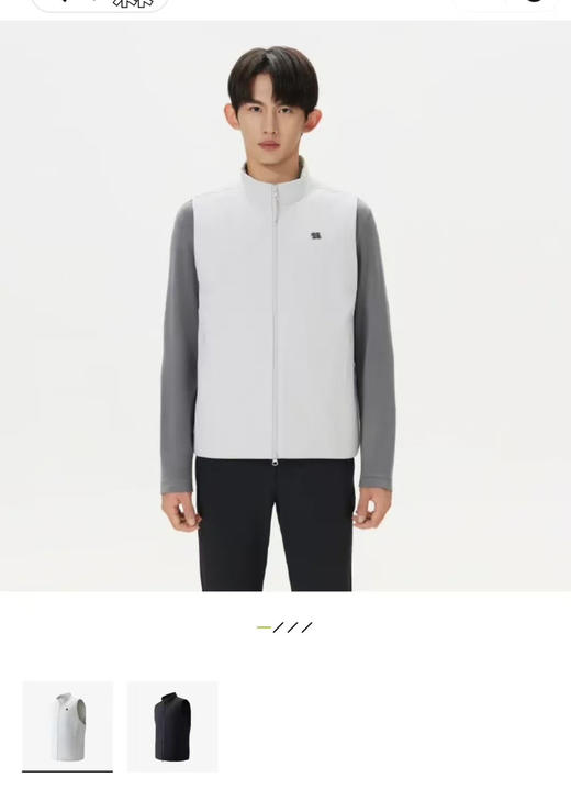 原单正品科long轻薄棉马甲091401 商品图2