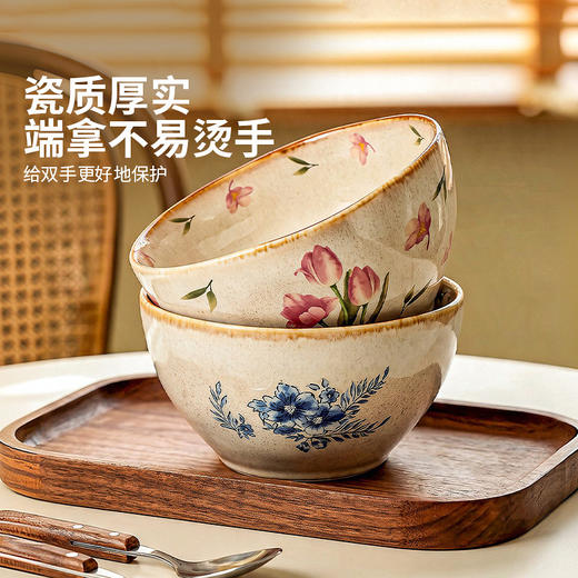 摩登主妇窑变釉下彩面碗家用2026新款拉面碗个人专用汤碗具面条碗 商品图3