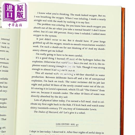 【中商原版】火星救援 豪华刷边版 The Martian Deluxe Edition 英文原版 Andy Weir 安迪威尔 硬核科幻电影小说 挽救计划作者 商品图3