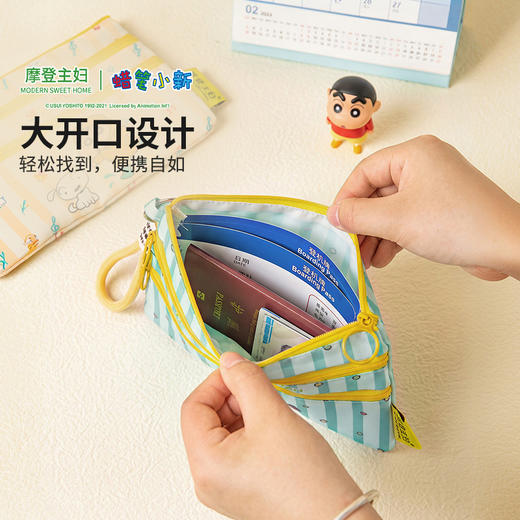 摩登主妇&蜡笔小新】卡包零钱包证件收纳包护照包多功能旅行袋 商品图4