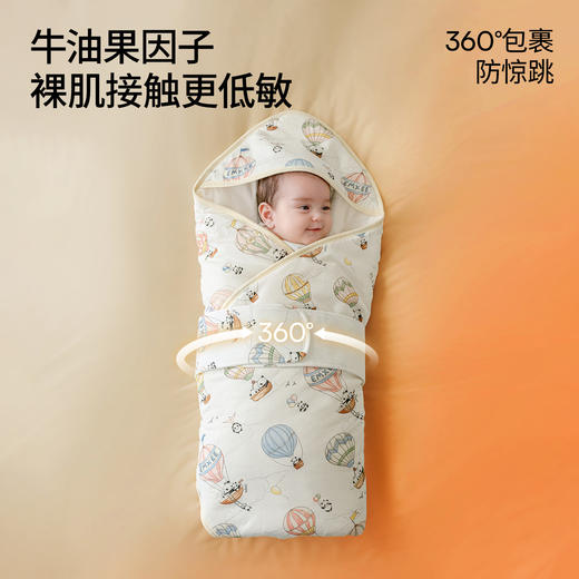 【宝宝安睡】新品嫚熙包被婴儿初生宝宝秋冬加厚包单防惊跳抱被初生婴儿纯棉a类 商品图3