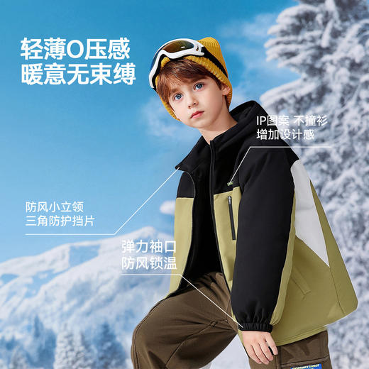 【清仓特价】SNOOPY史努比男女童冲锋衣羽绒服保暖外套110-160 商品图6