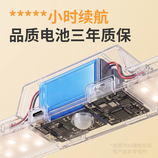 欧普无线自粘免打孔人体感应橱柜灯计时灯酒柜鞋柜入户橱柜灯 商品图4