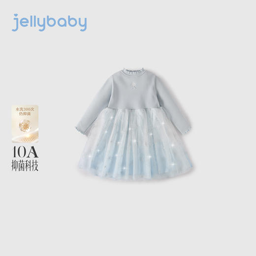 jellybaby儿童蝴蝶结网纱公主裙JQG65805★ 商品图1