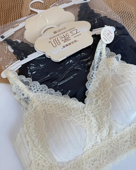 云朵云柔肌法式蕾丝美背内衣bra