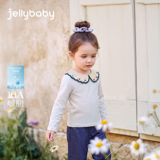 jellybaby法式娃娃领女童长袖t恤JXG63552★ 商品图1