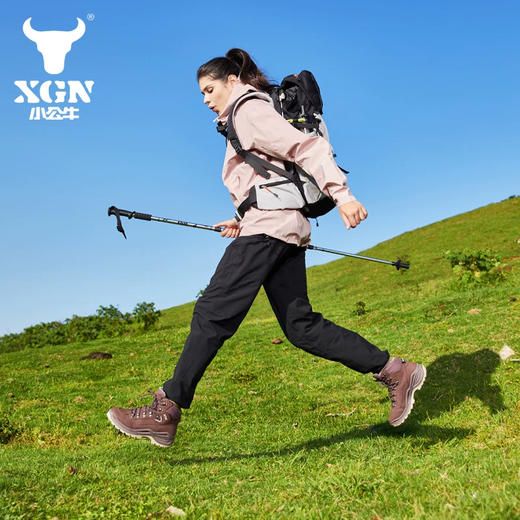 XGN小公牛户外登山鞋女eVent防水防滑耐磨徒步鞋女 双峰 商品图2