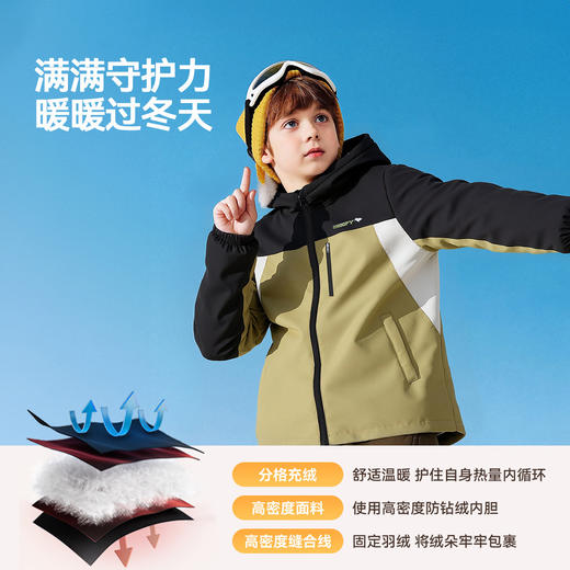【清仓特价】SNOOPY史努比男女童冲锋衣羽绒服保暖外套110-160 商品图5