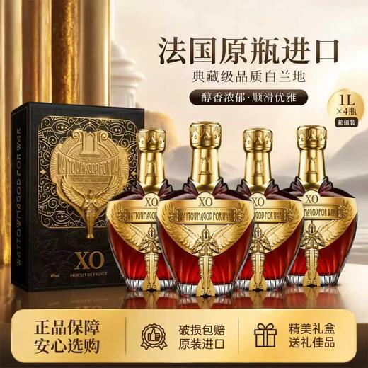 【纯正法国血统 温润酒体 不烈不燥】岱豪威头马战神特级XO白兰地（1L/瓶/盒*1/2/4瓶） 商品图2