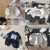 【3-5天发货】【39.9元/套起】儿童秋季套装卫衣条纹狗+黑色条纹裤男童女童休闲套 商品缩略图0