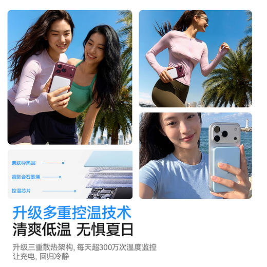 【新国标新品】Anker安克 Air 超薄磁吸充电宝 15W真无线快充 5000mAh 3C认证 可上飞机 A1115 商品图3