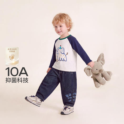 jellybaby儿童出游小象长袖T恤JXB63498★ 商品图2