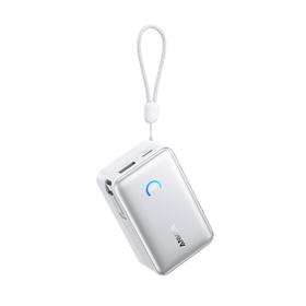 Anker安克 45W自带伸缩线能量盒充电宝 10000mAh 适配苹果手机飞机可携带 A1638