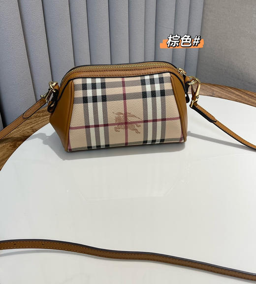 奥莱订单Bur经典款女士格纹饺子包单肩包091503 商品图3