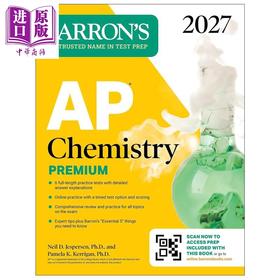 【中商原版】AP Chemistry Premium 2027 Prep Book with 6 Practice Tests + Comprehensive Review + Online Prac