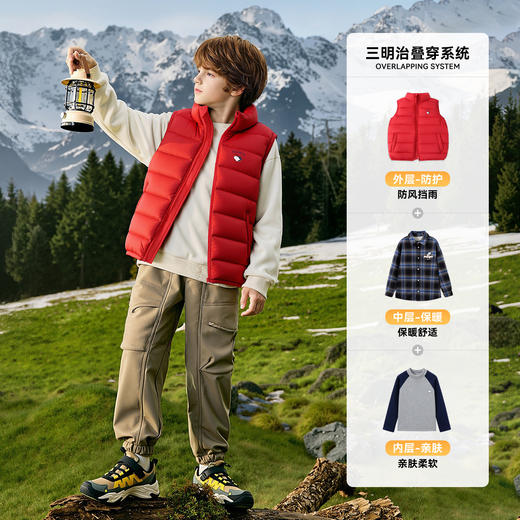 【清仓特价】SNOOPY史努比男女童冬款保暖羽绒马甲90-160 商品图3