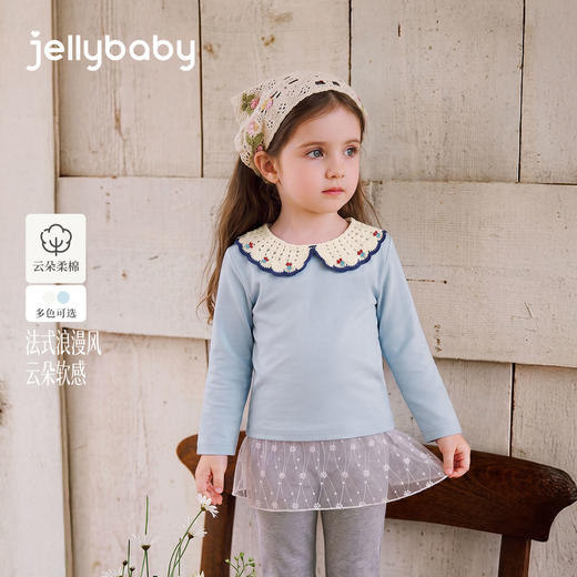 jellybaby法式娃娃领女童长袖t恤JXG63552★ 商品图0