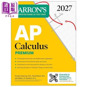 【中商原版】AP Calculus Premium 2027 Prep Book with 12 Practice Tests + Comprehensive Review + Online Prac