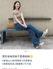 𝐅𝐑𝐀𝐌𝐄女士高腰修身喇叭牛仔裤091503 商品缩略图0
