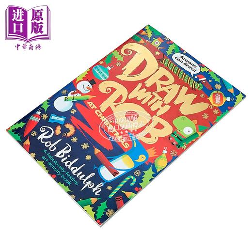【中商原版】与罗拔欢度的圣诞活动书 Draw With Rob At Christmas 英文原版 儿童绘本图画书 节日艺术活动书 进口童书 6岁+ 商品图1