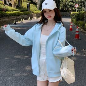 【宽松显瘦 穿出慵懒感】醉梓菡 连帽卫衣 连帽拉链款 单穿叠搭都好看