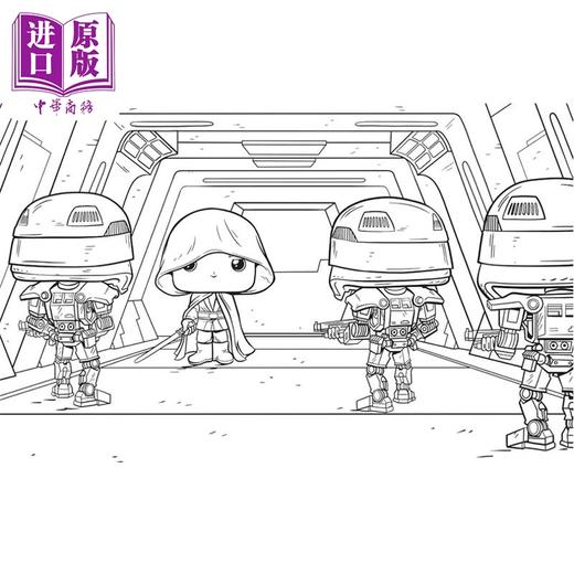 【中商原版】星球大战 曼达洛人 官方 Funko Pop 涂色书 Star Wars 英文原版  Austin Baechle 创意画册 The Mandalorian 商品图3