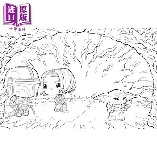 【中商原版】星球大战 曼达洛人 官方 Funko Pop 涂色书 Star Wars 英文原版  Austin Baechle 创意画册 The Mandalorian 商品图4